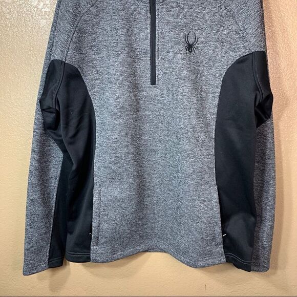 Spyder Mens 1/4 zip pullover sweater‎ - Picture 4 of 11
